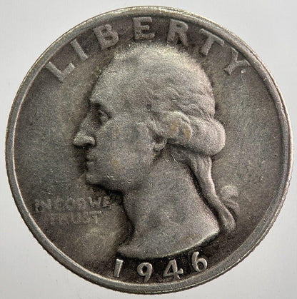 1946-S US USA Quarter Dollar Silver Coin | Fine Collectable Grade | a7949