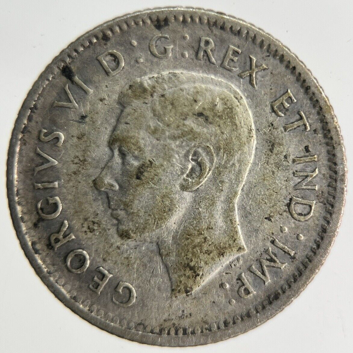 1947 Canada 10 Cents Silver Coin | Fine Collectable Grade