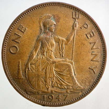 1947 George VI One Penny Coin | Very High Grade