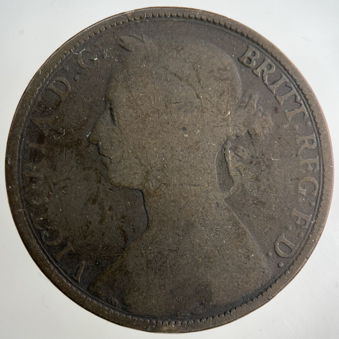 1887 Victoria One Penny Coin | Collectable Grade