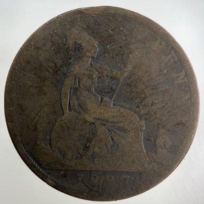 1887 Victoria One Penny Coin | Collectable Grade