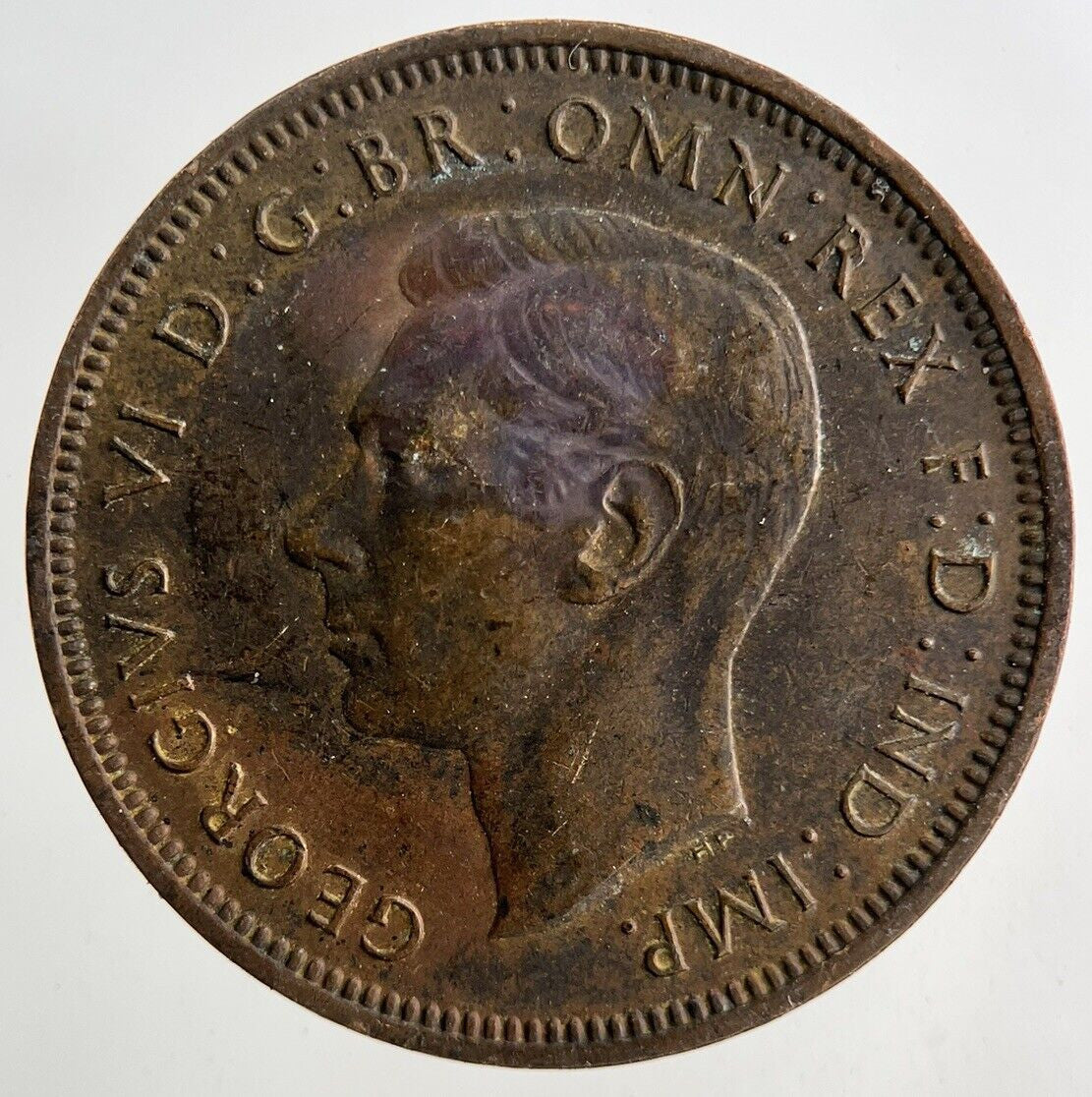 1947 George VI Half-Penny Coin | Fine Collectable Grade