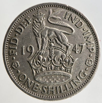 1947 George VI Shilling Coin | Fine Collectable Grade