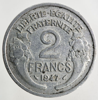 1947 France 2 Francs Coin | Fine Collectable Grade