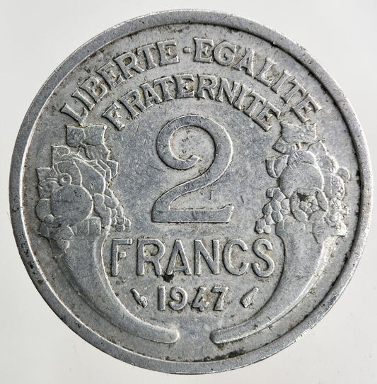 1947 France 2 Francs Coin | Fine Collectable Grade