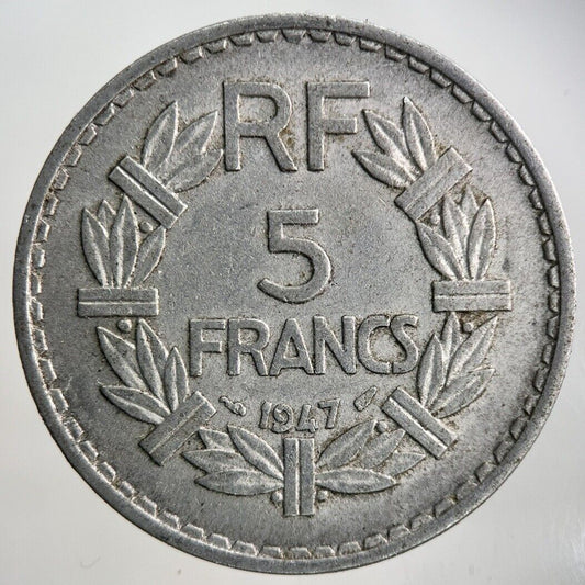1947 France 5 Franc Coin | Fine Collectable Grade
