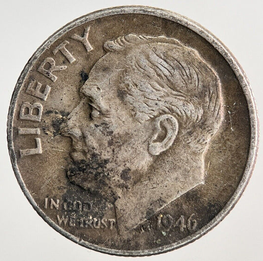 1946 US USA Roosevelt One Dime Silver Coin | Collectable Grade