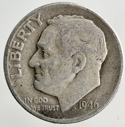 1946 US USA Roosevelt One Dime Silver Coin | Collectable Grade