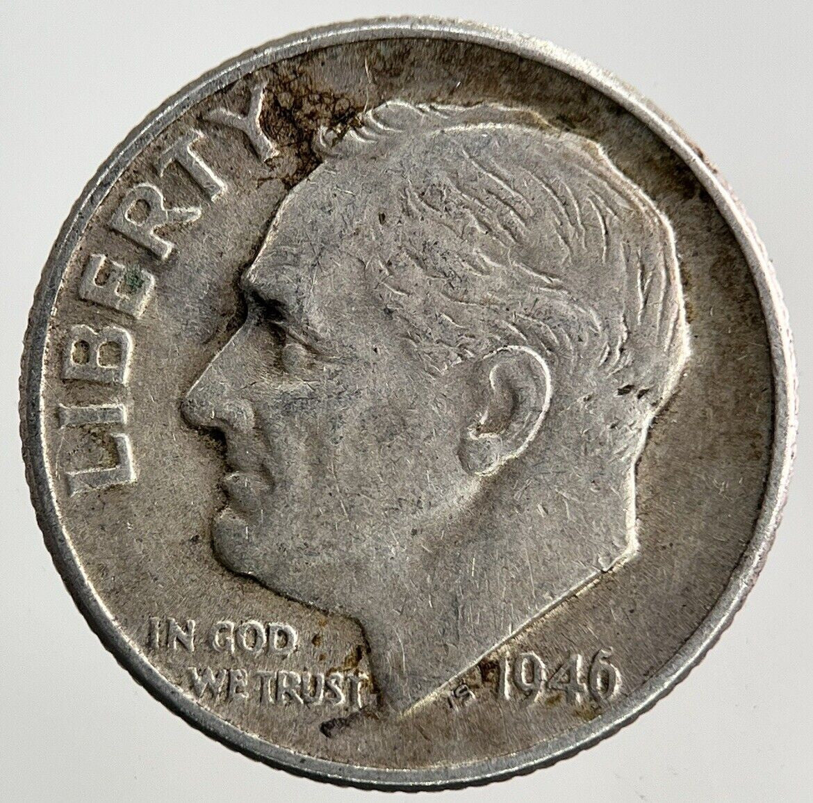 1946 US USA Roosevelt One Dime Silver Coin | Fine Collectable Grade