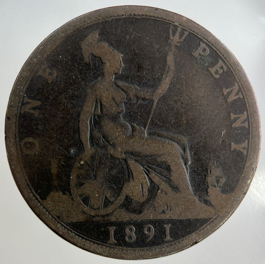 1891 Victoria One Penny Coin | Collectable Grade