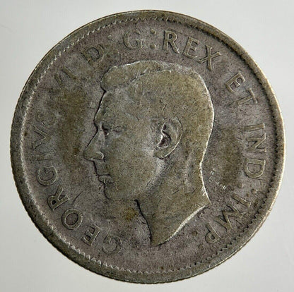 1947 Canada 25 Cents Silver Coin | Fair Grade