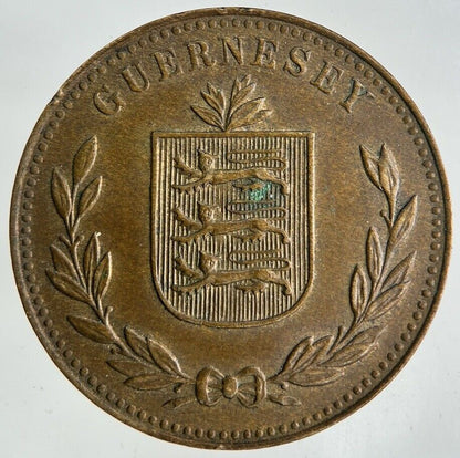 1947 Guernsey 8 Doubles Coin | Fine Collectable Grade