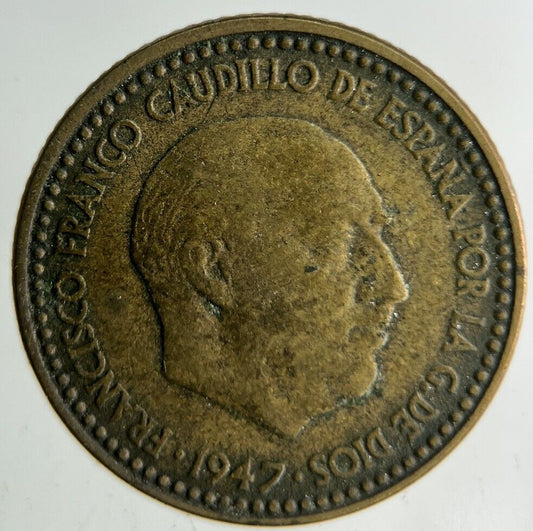 1947 Spain 1 Una Peseta Coin | Fine Collectable Grade