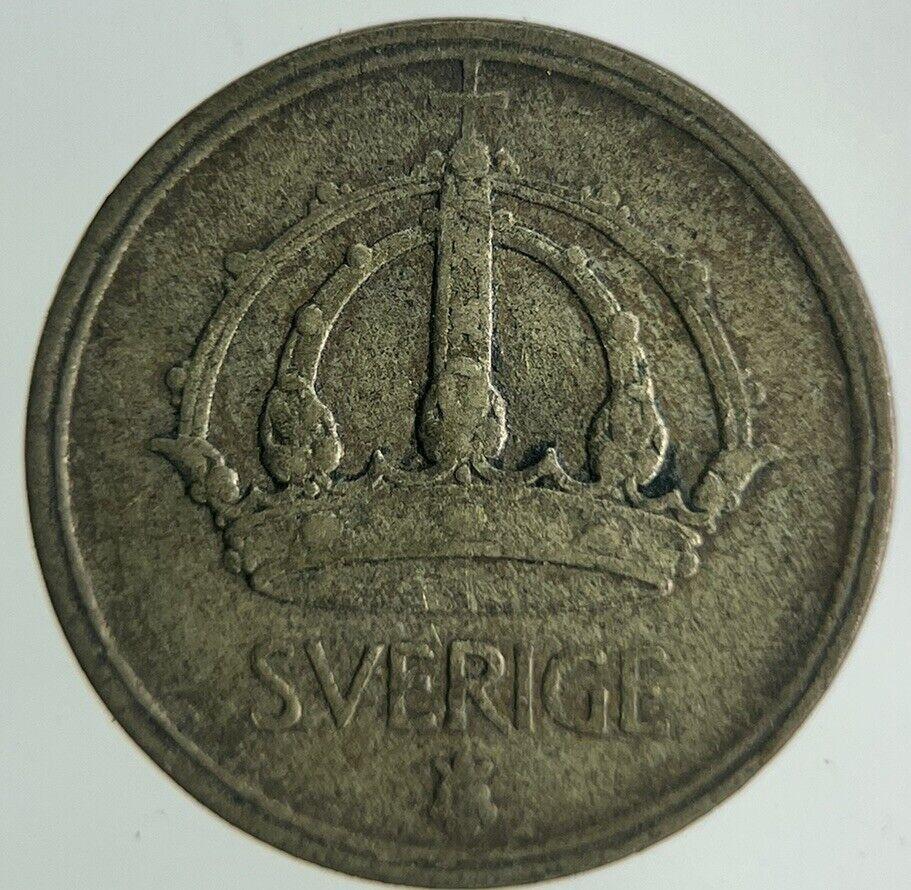 1947 Sweden 10 Ore Silver Coin | Fine Collectable Grade