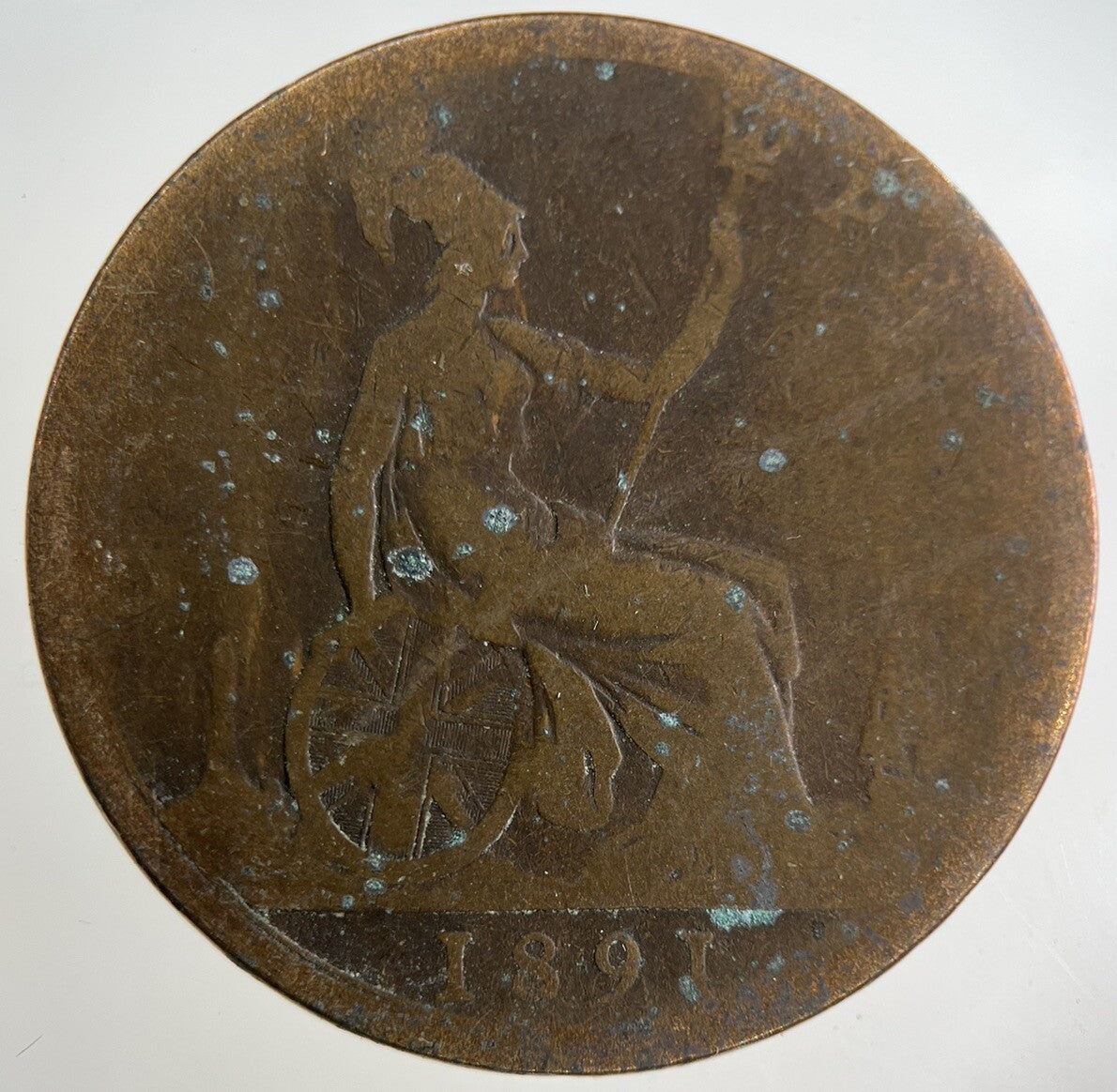 1891 Victoria One Penny Coin | Collectable Grade