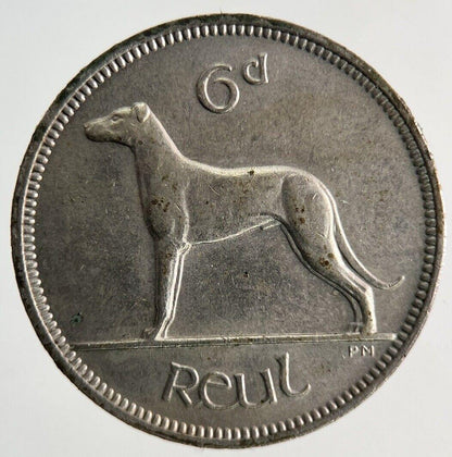 1947 Irish Sixpence Dog Coin | Very High Grade