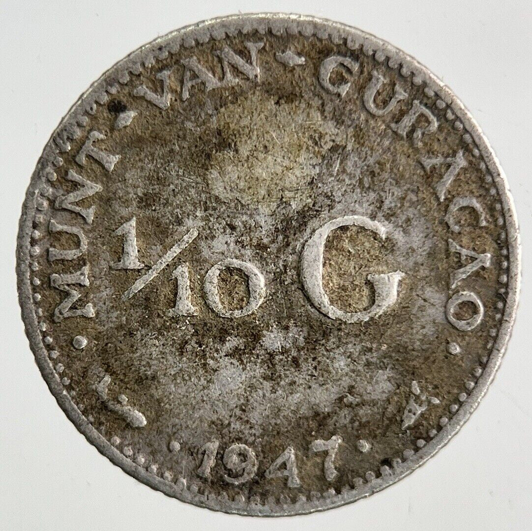 1947 Netherlands 1/4 Quarter Gulden Silver Coin | Collectable Grade