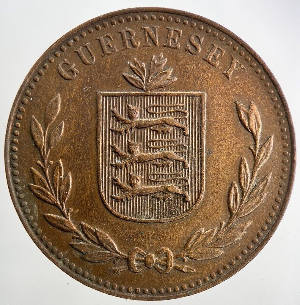 1947 Guernsey 8 Doubles Coin | Fine Collectable Grade