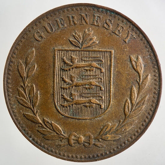 1947 Guernsey 8 Doubles Coin | Fine Collectable Grade