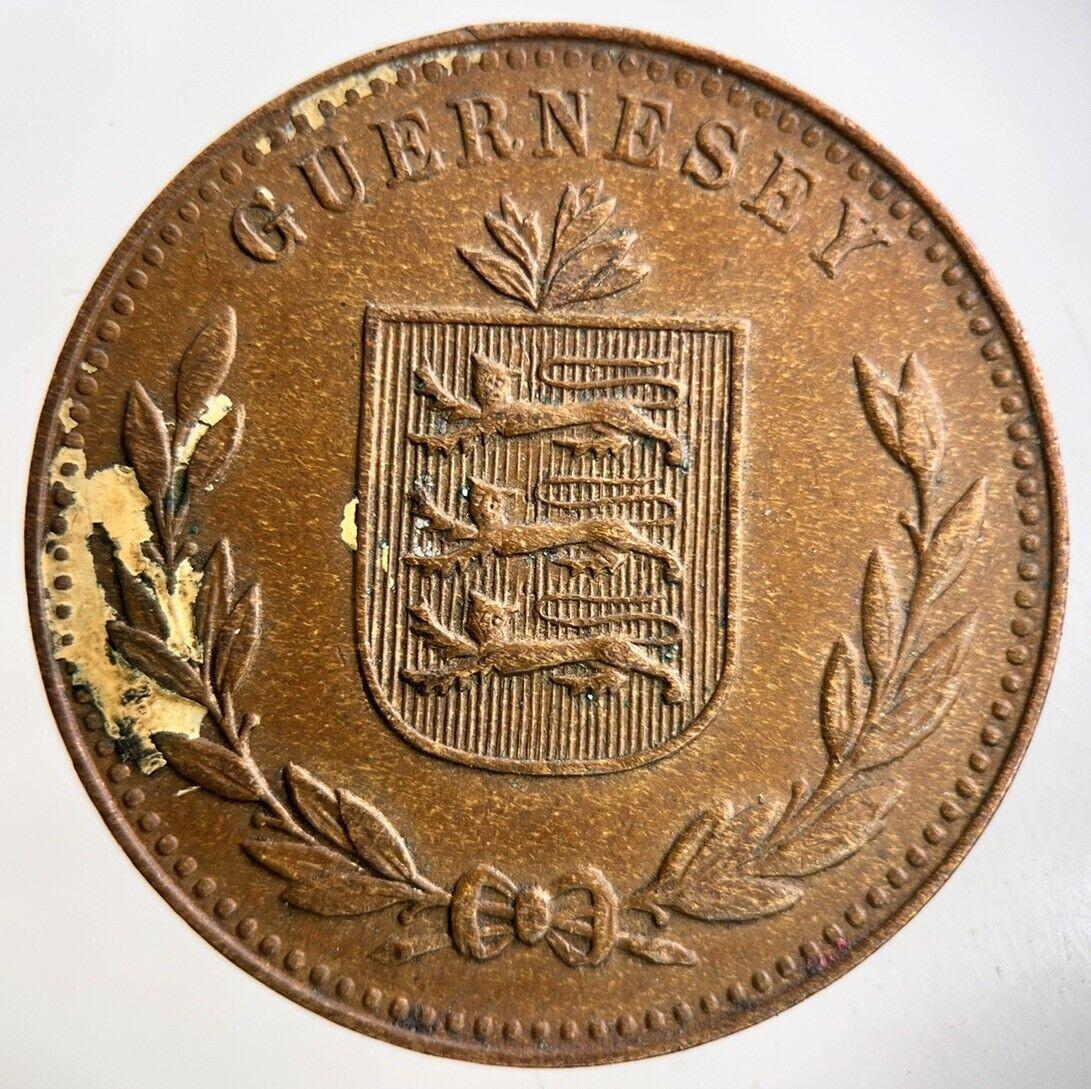 1947 Guernsey 8 Doubles Coin | Fine Collectable Grade