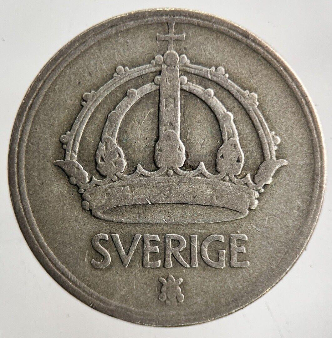 1947 Sweden 50 Ore Silver Coin | Fine Collectable Grade