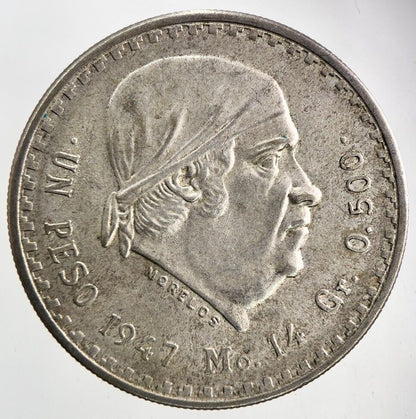 1947 Mexico 1 Un Peso Silver Coin | Very High Grade