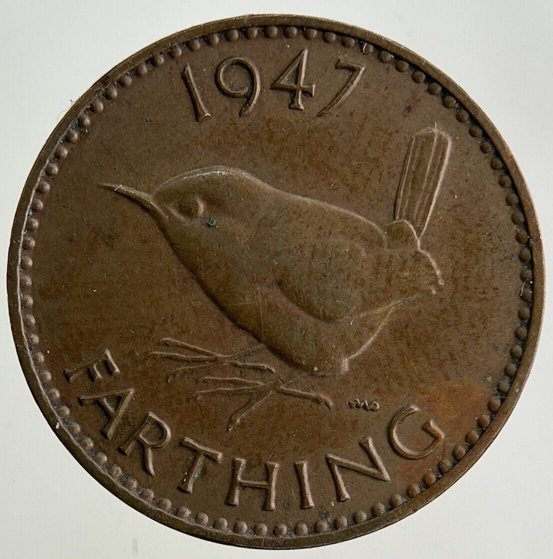 1947 George VI Wren Farthing Coin | Very High Grade