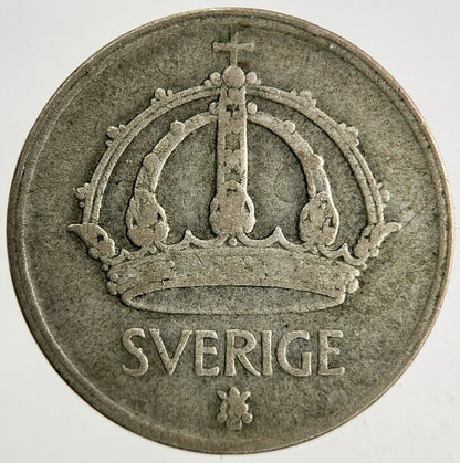 1947 Sweden 50 Ore Silver Coin | Collectable Grade