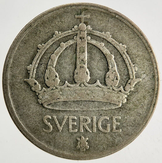 1947 Sweden 50 Ore Silver Coin | Collectable Grade