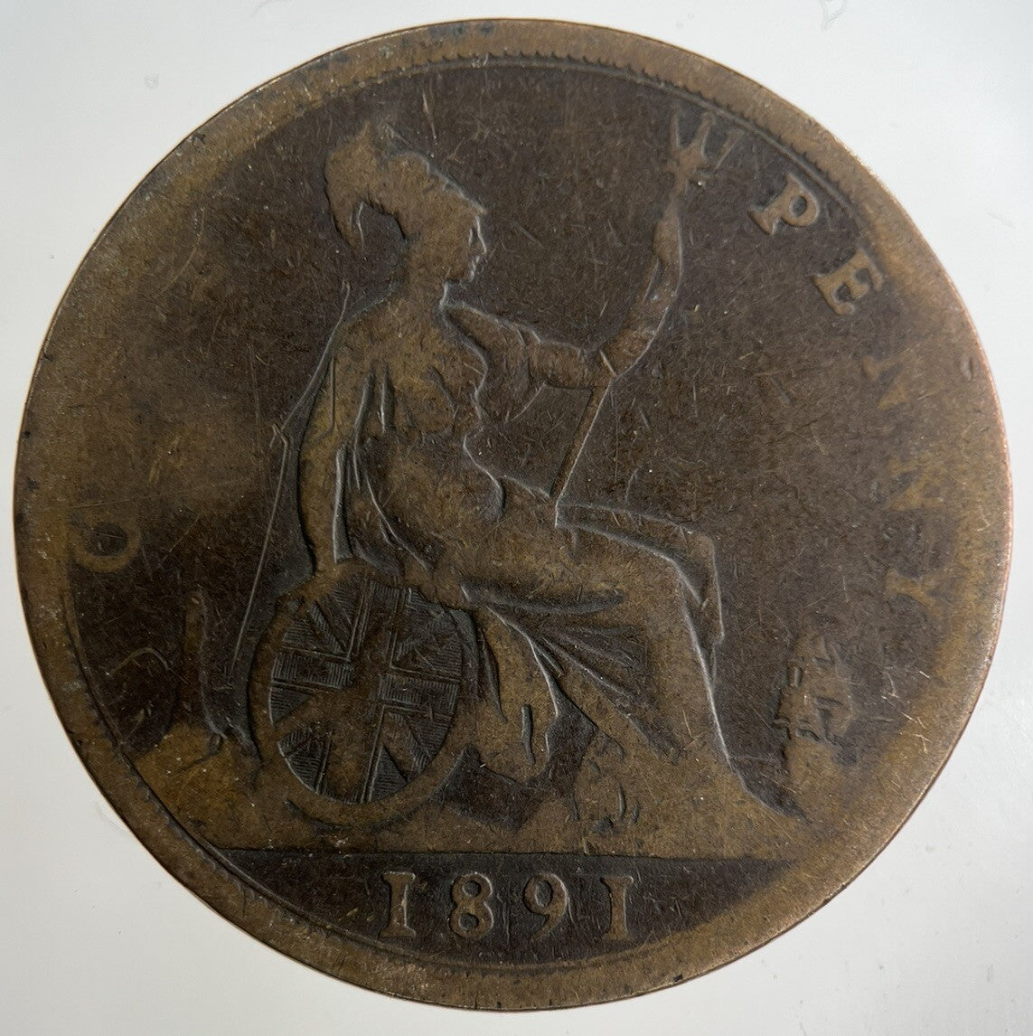 1891 Victoria One Penny Coin | Collectable Grade