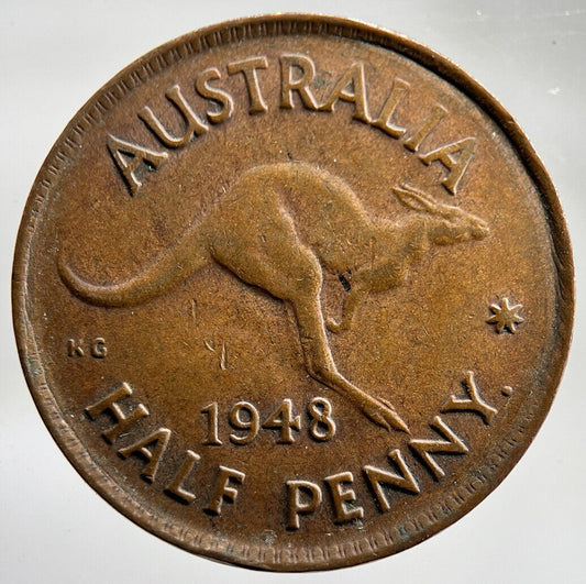 1948 Australia Half Penny Coin | Fine Collectable Grade | a1621
