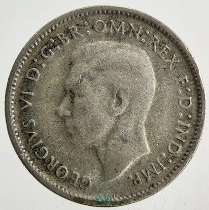 1948 Australia Sixpence Silver Coin | Fine Collectable Grade
