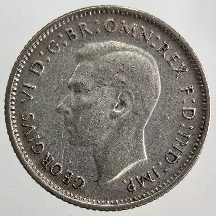 1948 Australia Sixpence Silver Coin | Fine Collectable Grade