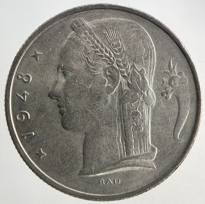 1948 Belgium 5 Franc Coin | Fine Collectable Grade