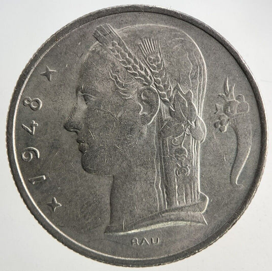 1948 Belgium 5 Franc Coin | Fine Collectable Grade