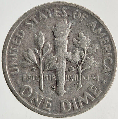 1947-S US USA Roosevelt Dime Silver Coin | Fine Collectable Grade