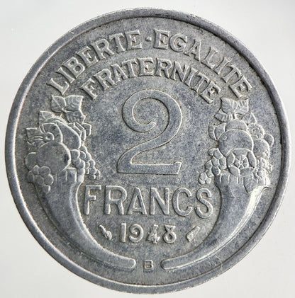 1948 France 2 Francs Coin | Very High Grade