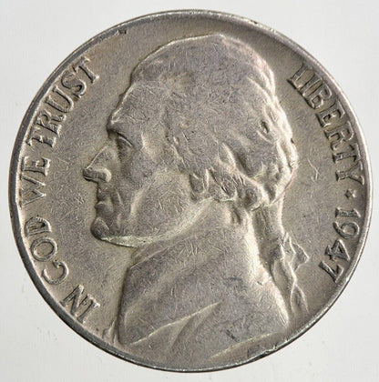 1947 US USA Jefferson Nickel 5 Cents Coin | Fine Collectable Grade