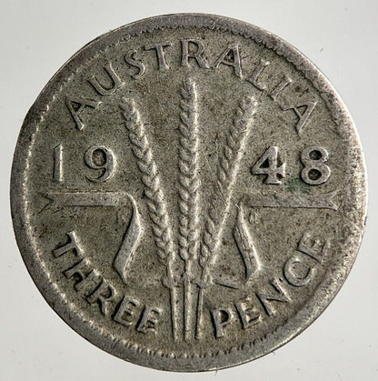 1948 Australia Threepence Silver Coin | Fine Collectable Grade