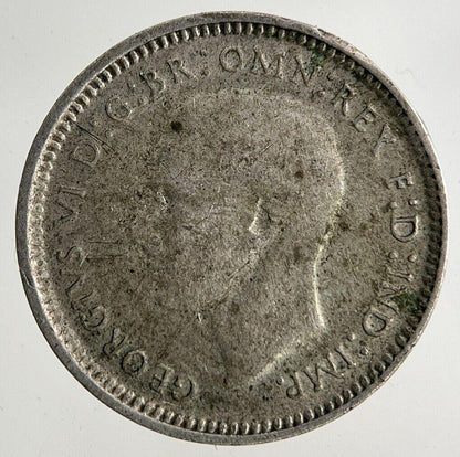 1948 Australia Threepence Silver Coin | Fine Collectable Grade