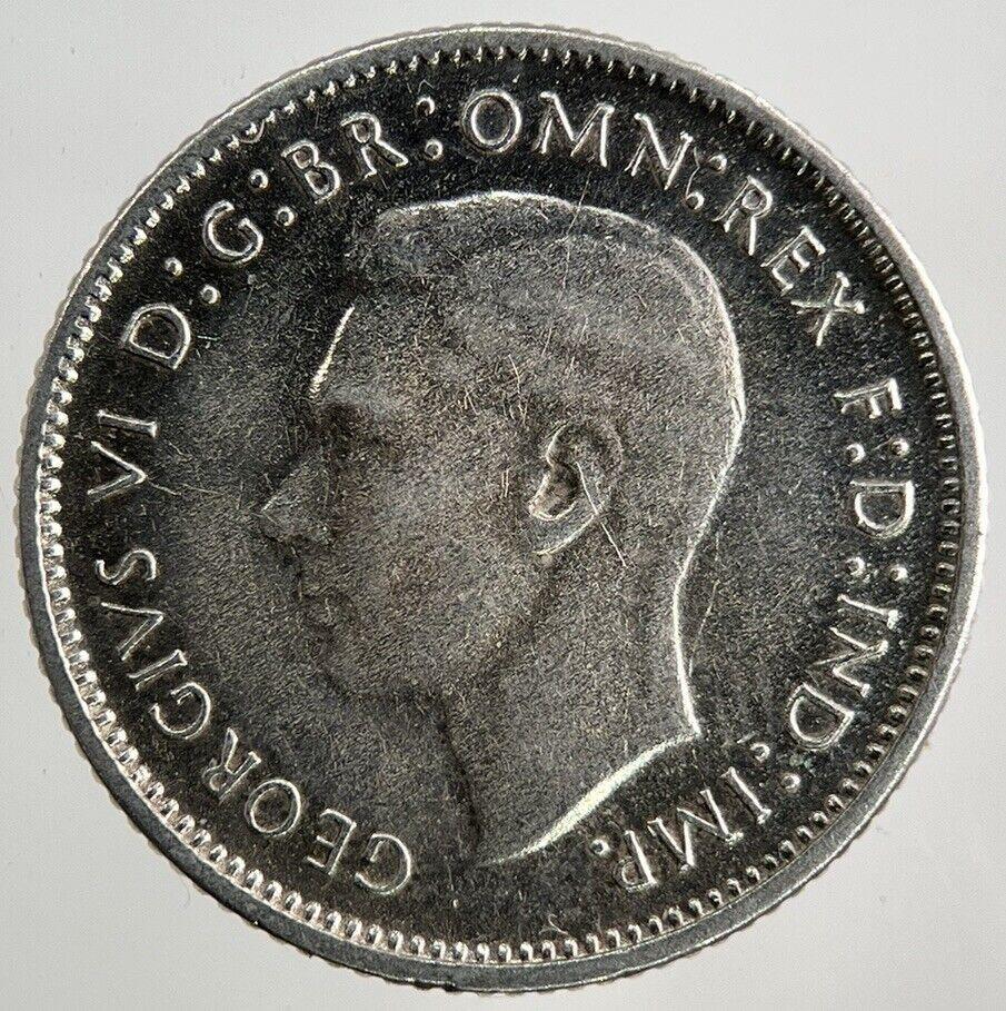 1948 Australia Sixpence Silver Coin | Fine Collectable Grade