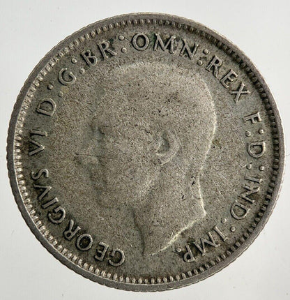 1948 Australia Sixpence Silver Coin | Fine Collectable Grade
