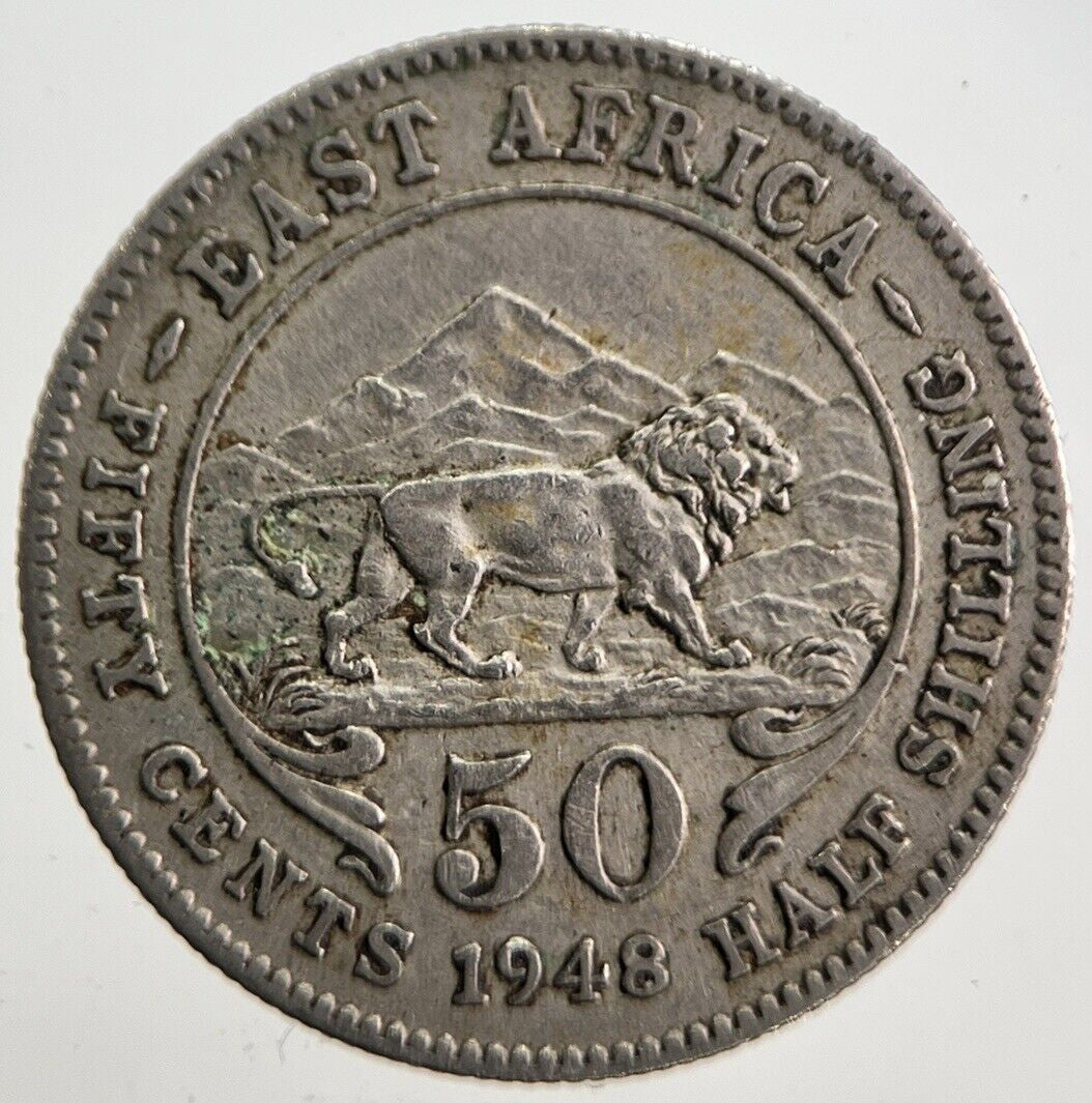 1948 East Africa 50 Cents Coin | Fine Collectable Grade | a4709