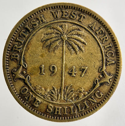 1947 West Africa Shilling Coin | Fine Collectable Grade