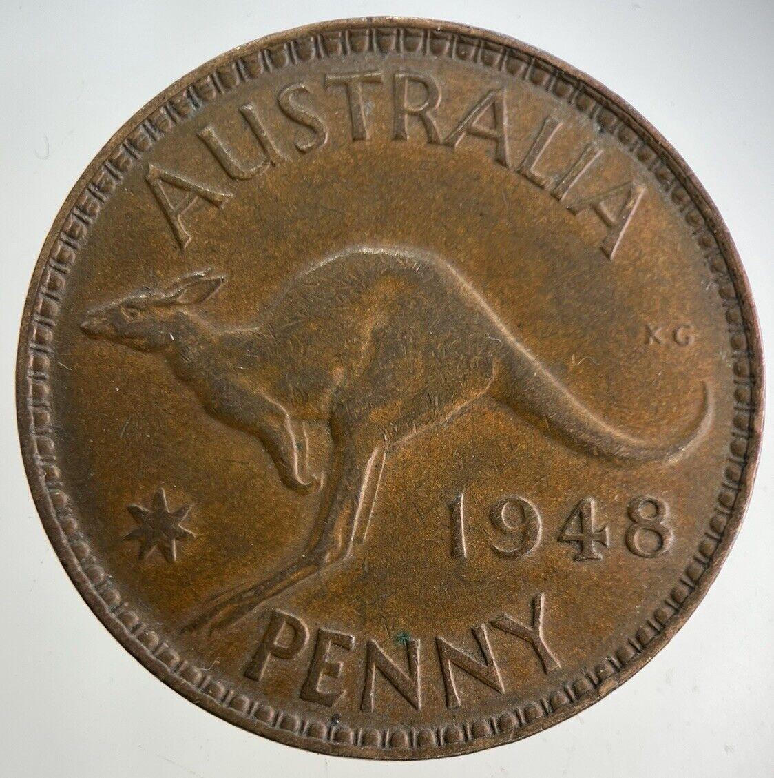 1948 Australia One Penny Coin | Fine Collectable Grade