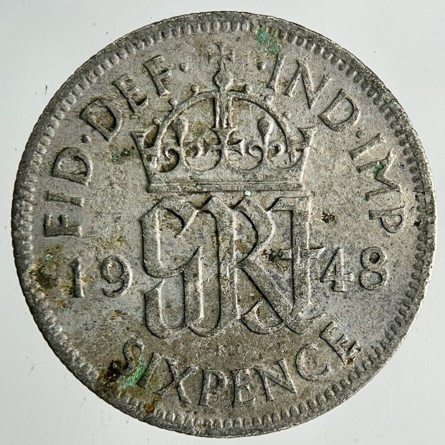 1948 George VI Sixpence Coin | Fine Collectable Grade