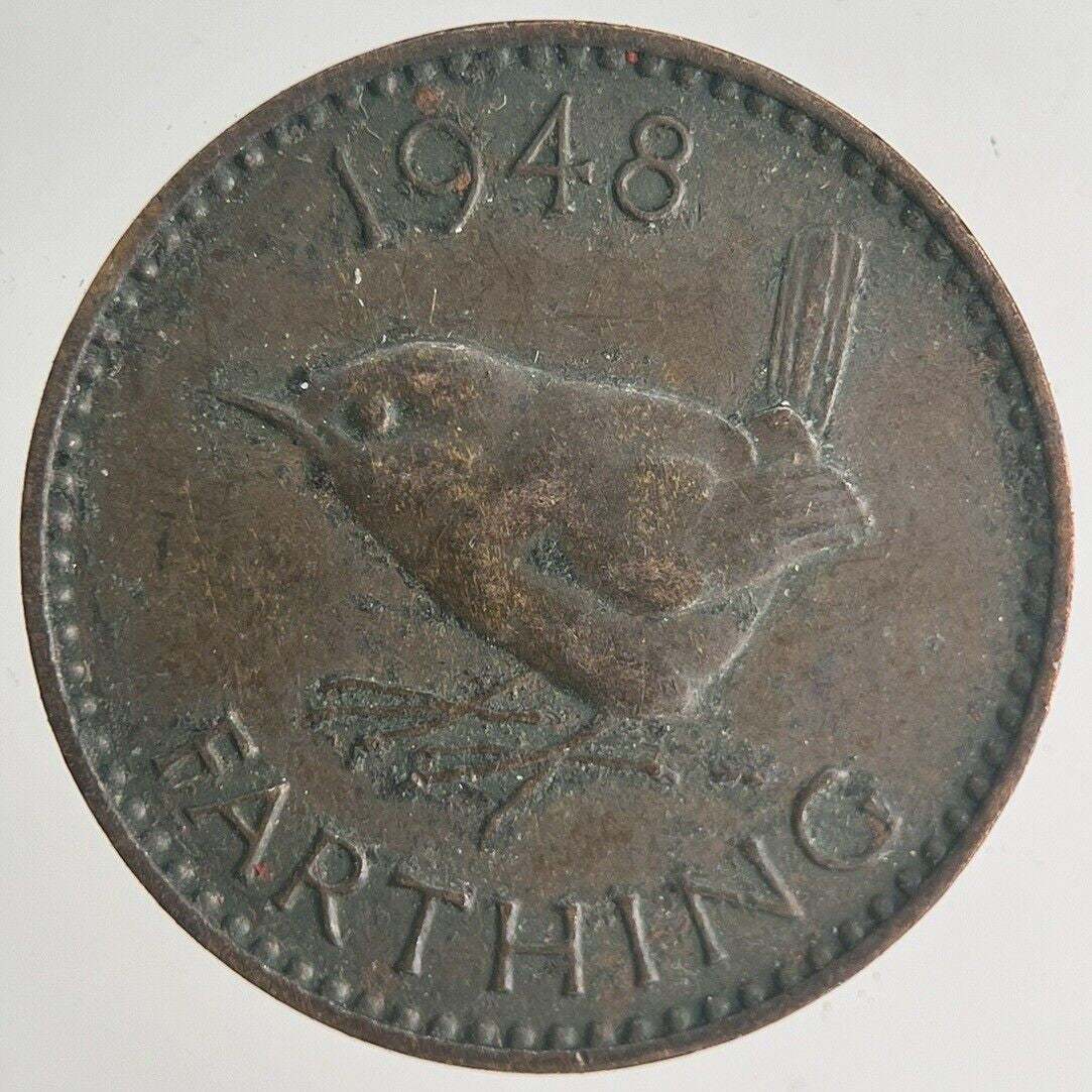 1948 George VI Wren Farthing Coin | Fine Collectable Grade