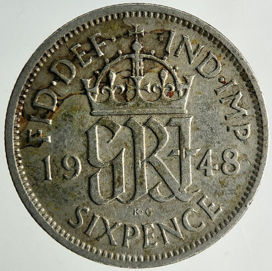 1948 George VI Sixpence Coin | Fine Collectable Grade