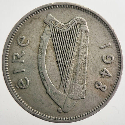 1948 Irish Dog Sixpence Coin | Very High Grade | a7753