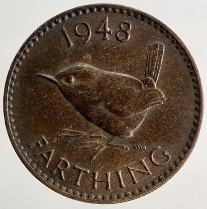 1948 George VI Wren Farthing Coin | Fine Collectable Grade